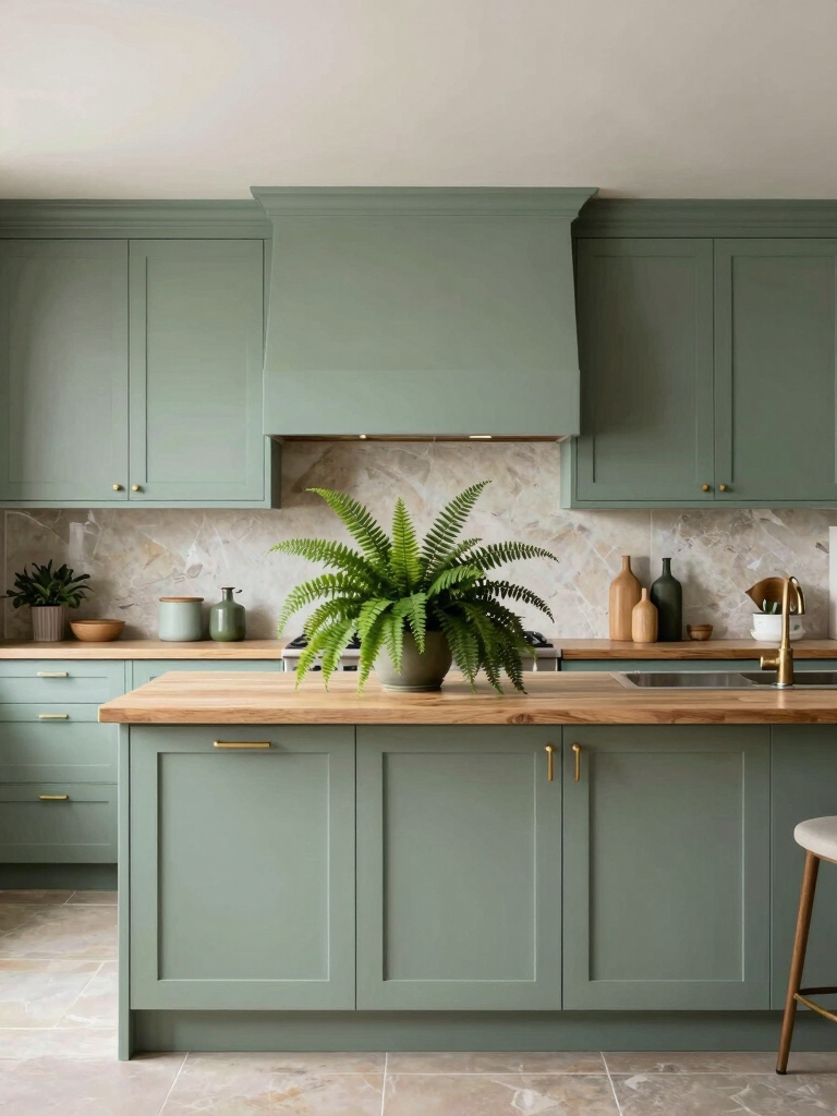 calm kitchen color palette