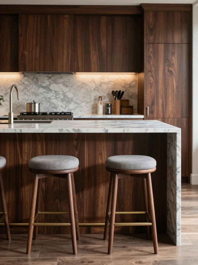 comfortable island seating height