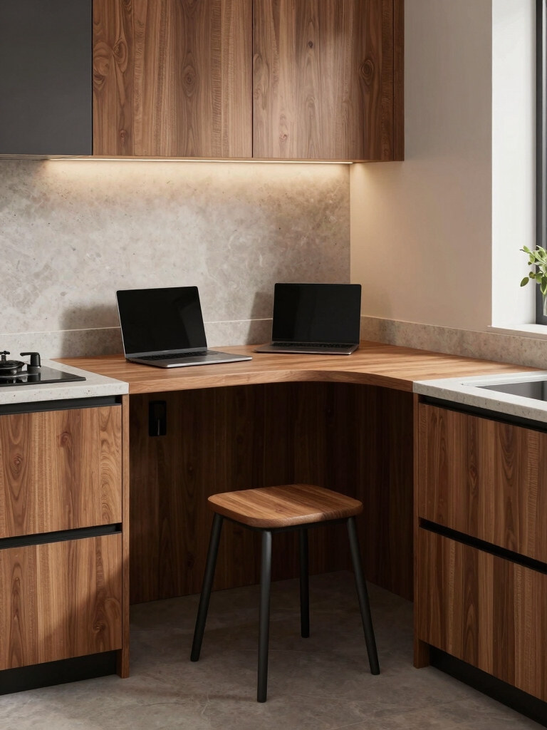 compact workstation for corners