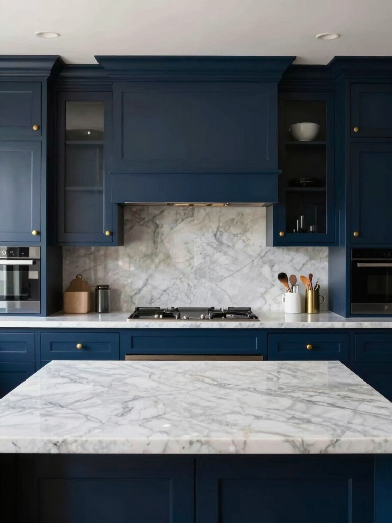 contrasting countertops for sophistication