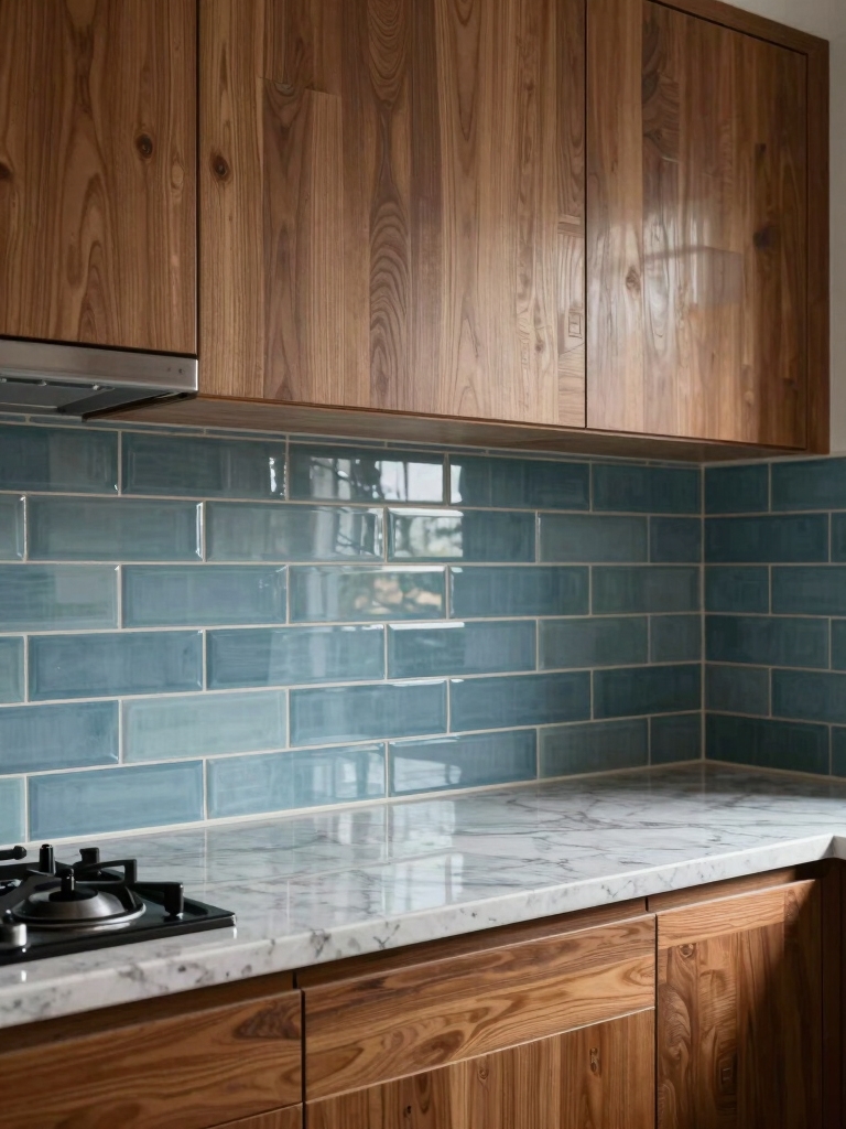 cool blues warm wood