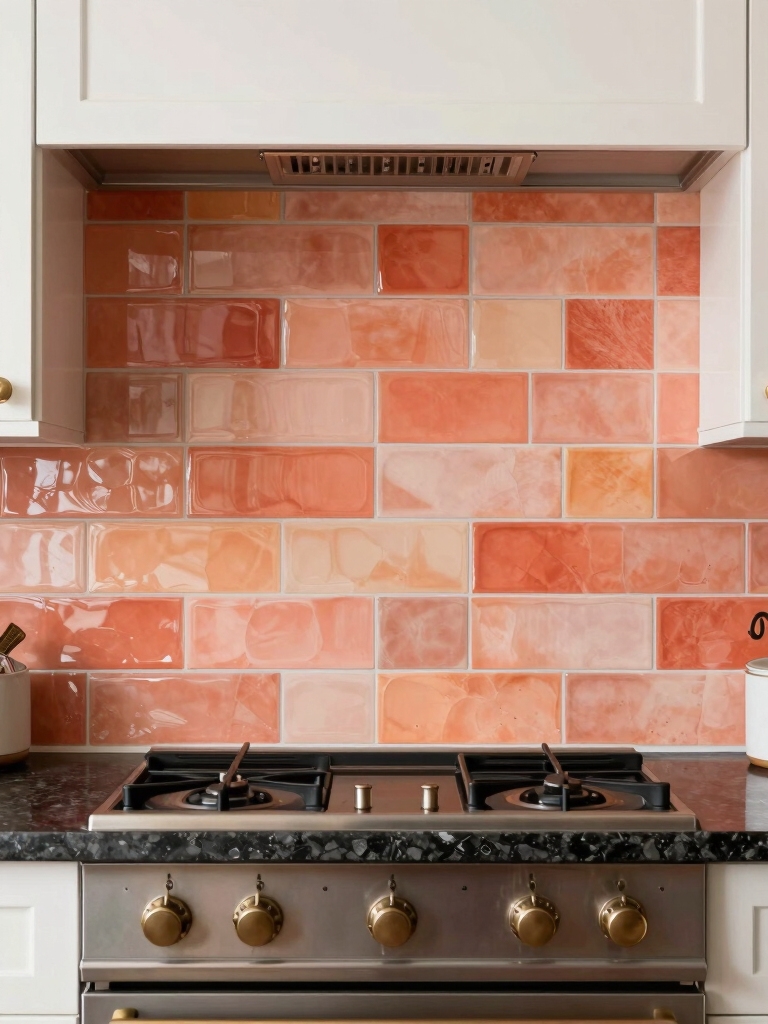 coral and peach accents