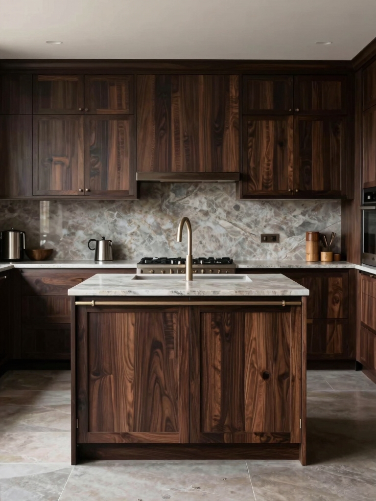 dark wood kitchen elegance