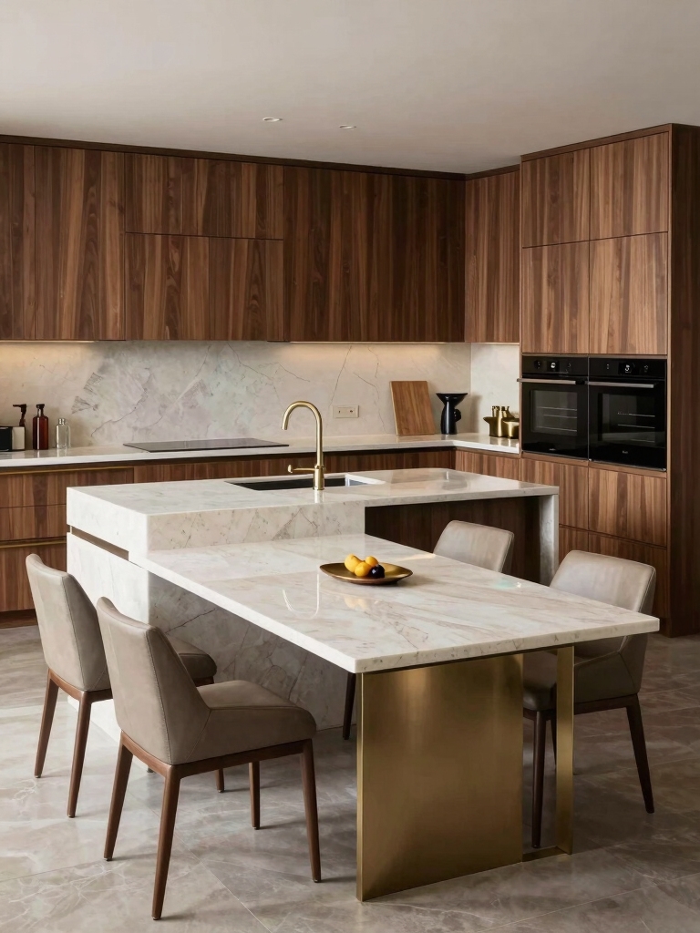 dual island luxury kitchens