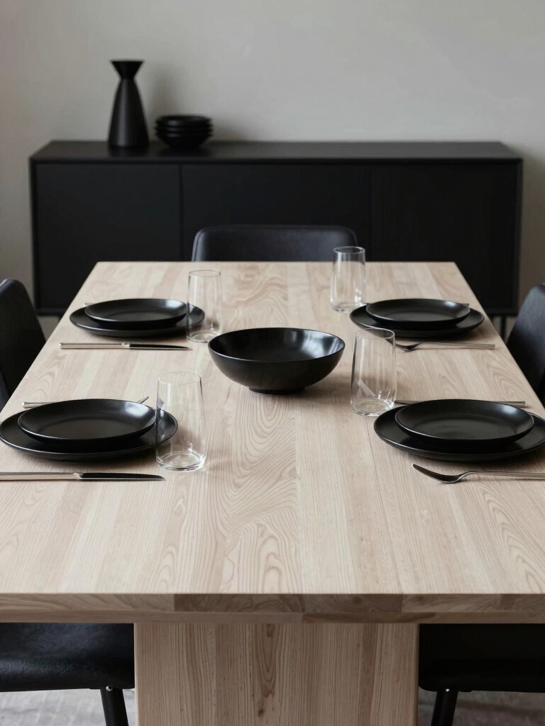 elegant contrast in design