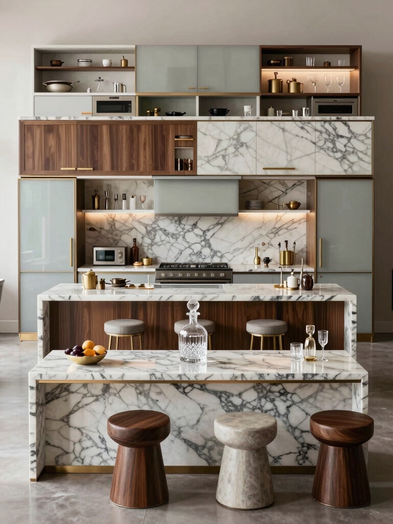 elegant entertaining kitchen setups