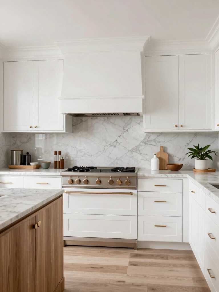 elegant hardware for white kitchens