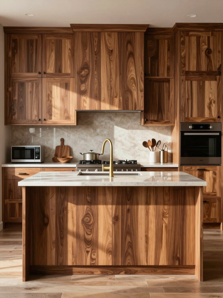 elegant natural wood finishes