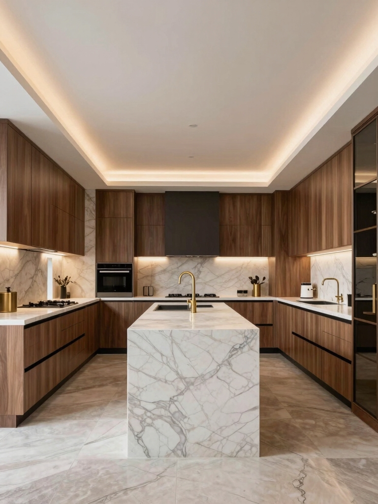 elegant open kitchen designs