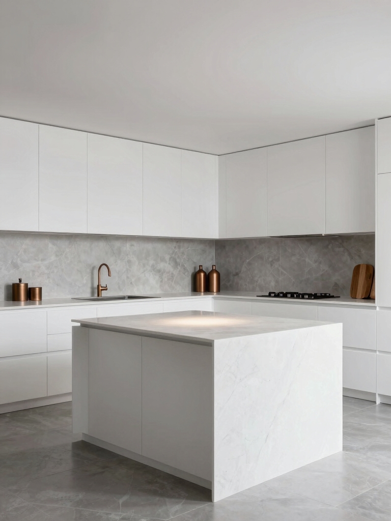elegant white kitchen designs