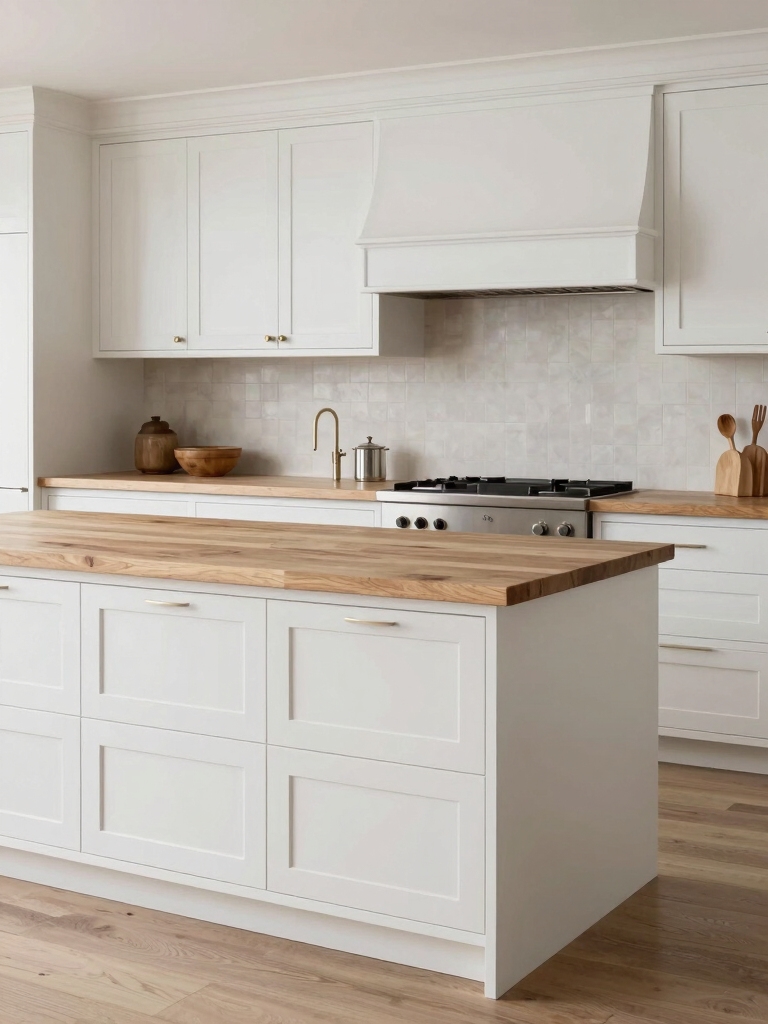 elegant white kitchen details