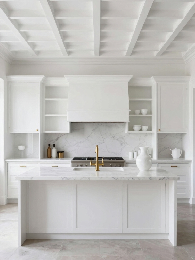 elegant white kitchen styles