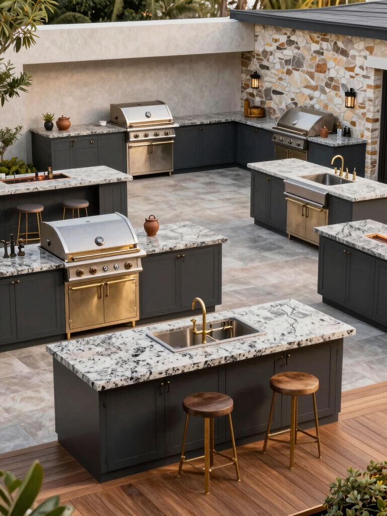 elevated alfresco kitchen designs