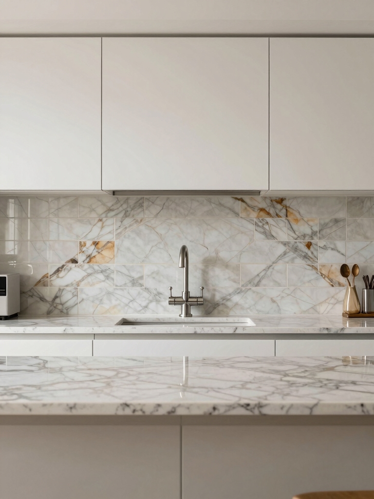 evaluate backsplash scale grout finish