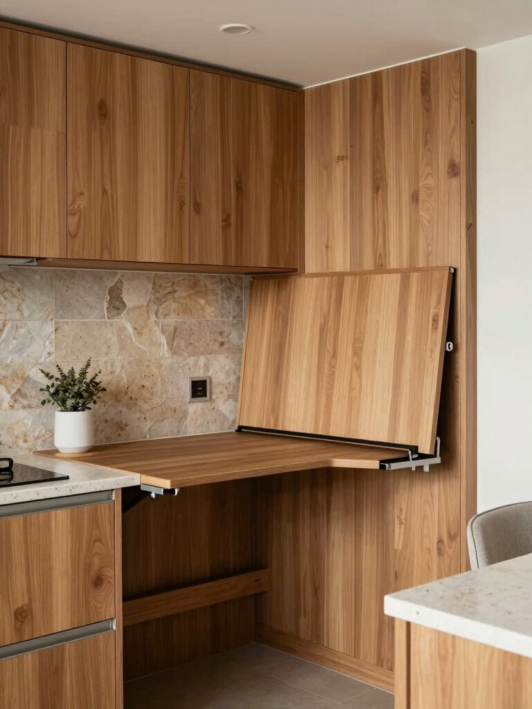 foldable desks for kitchens