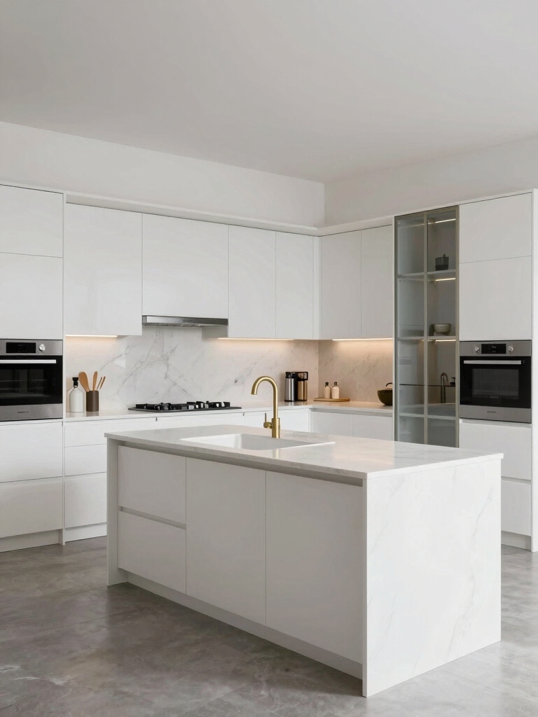 fresh luxury white kitchens