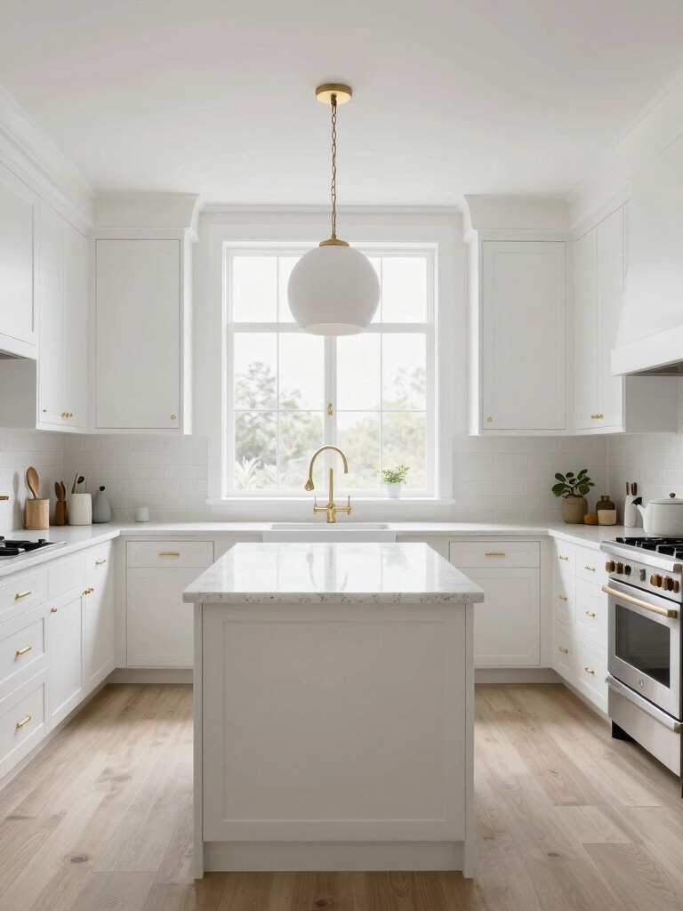 fresh white kitchen palette