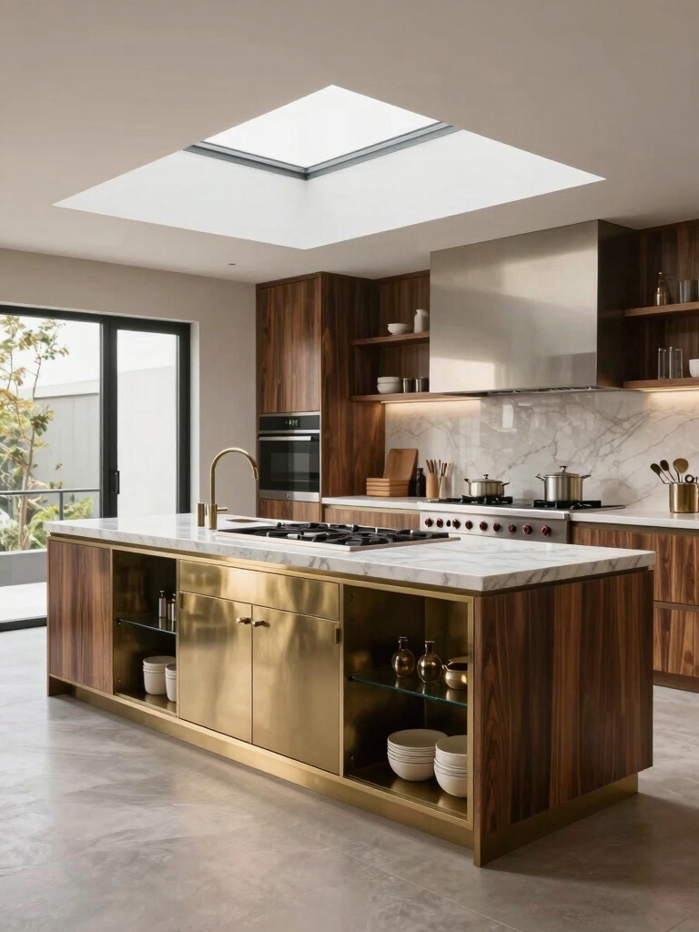 functional luxury kitchen island