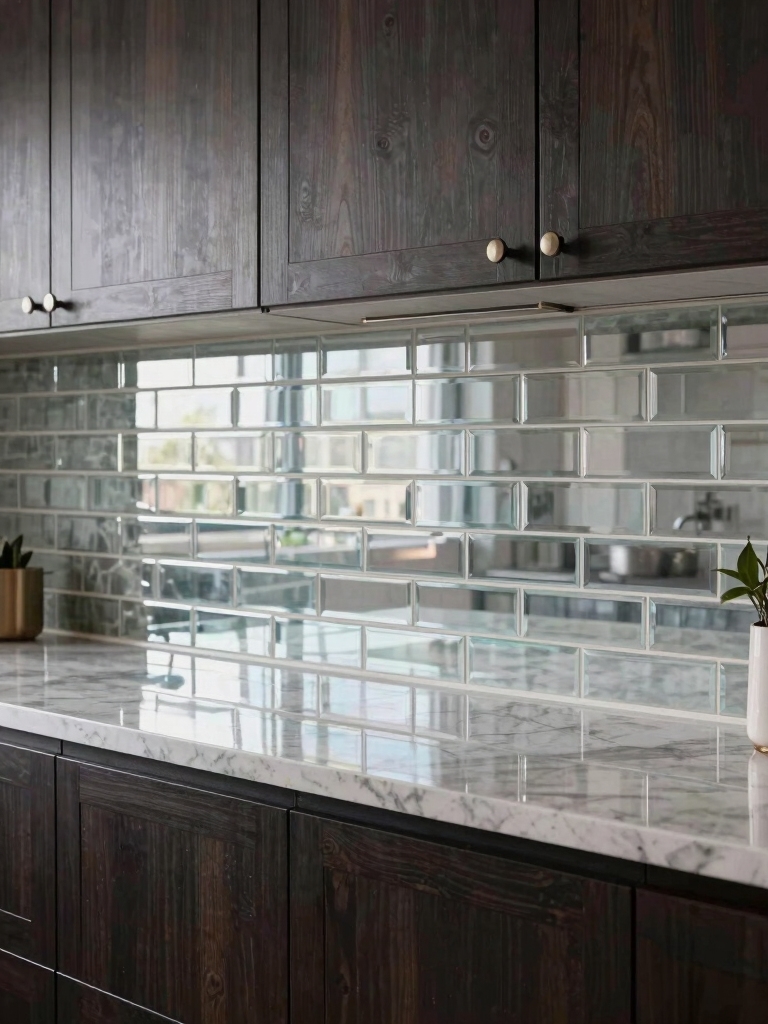 glassy reflective tile options