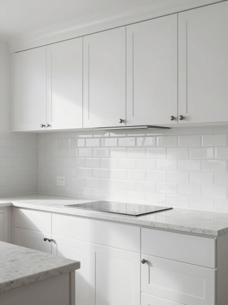 glossy matte cabinet elegance