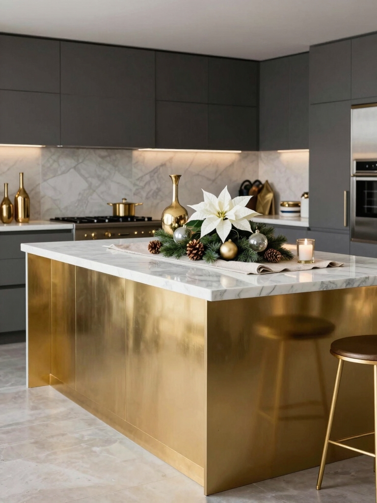 gold accents enhance luxury