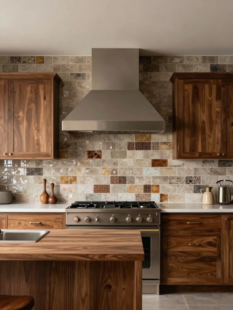 gorgeous backsplashes for brown cabinets