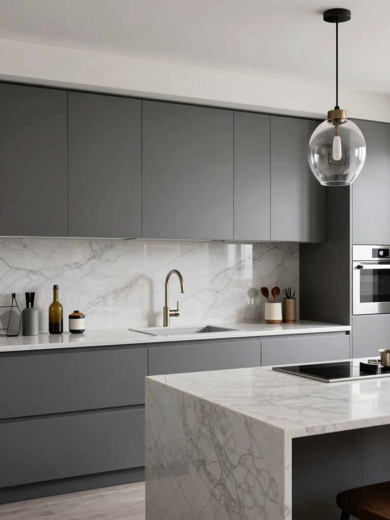 gray cabinets harmonious backsplash choices