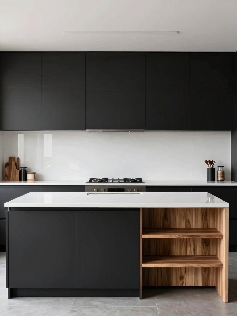 high contrast cabinetry combinations