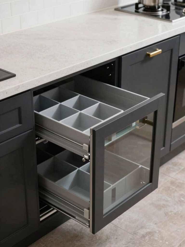 instant access pull out shelves