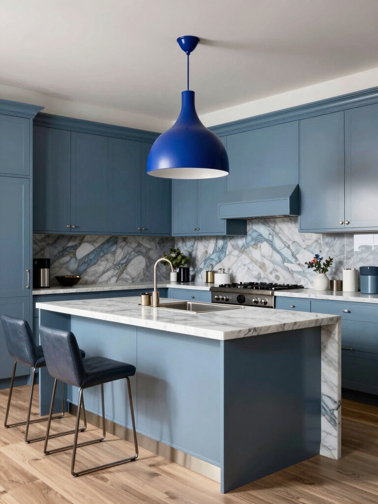 intentional blue kitchen design