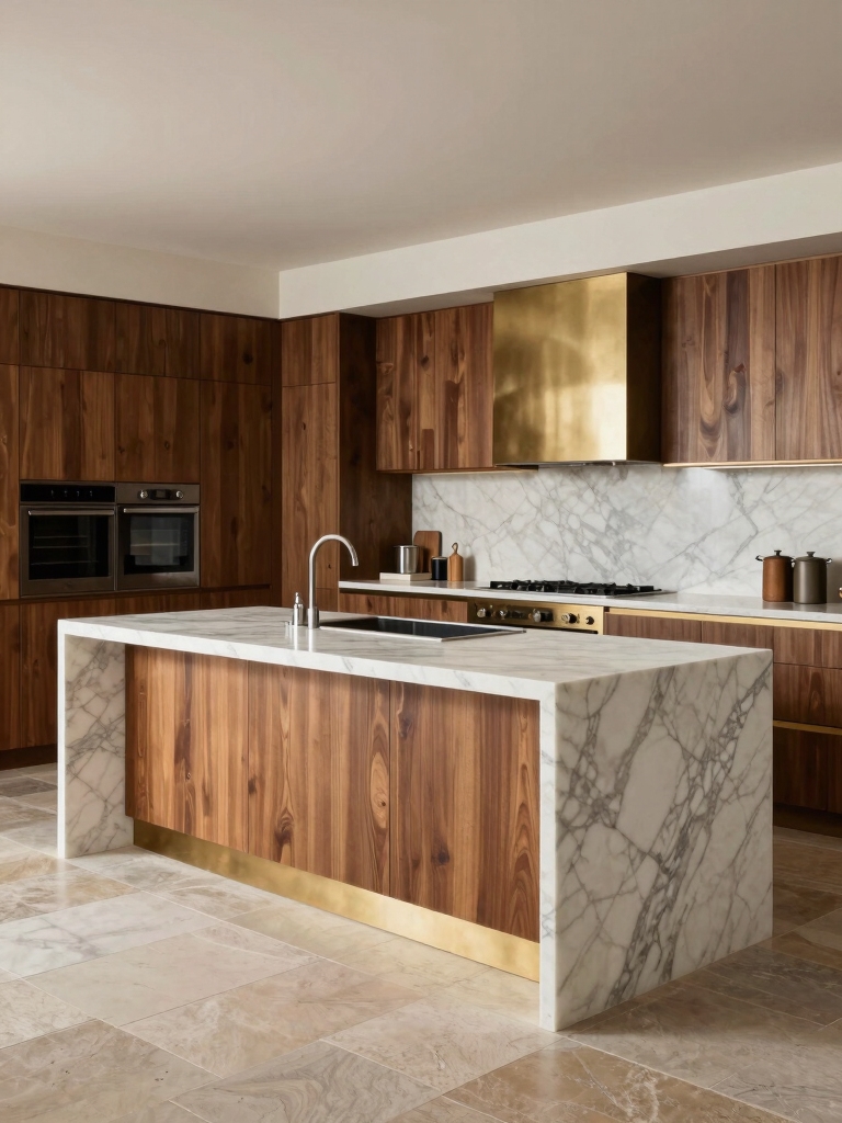 island divides enhances kitchen flow