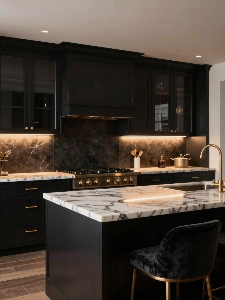layered lighting enhances kitchens