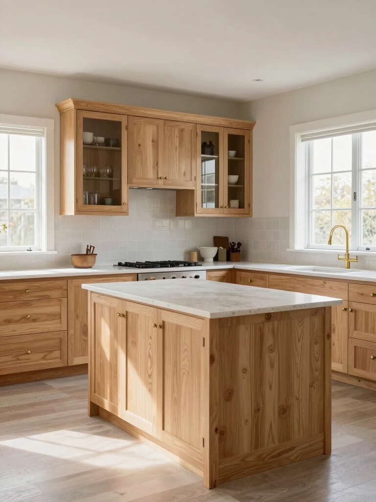 light oak kitchen ambiance