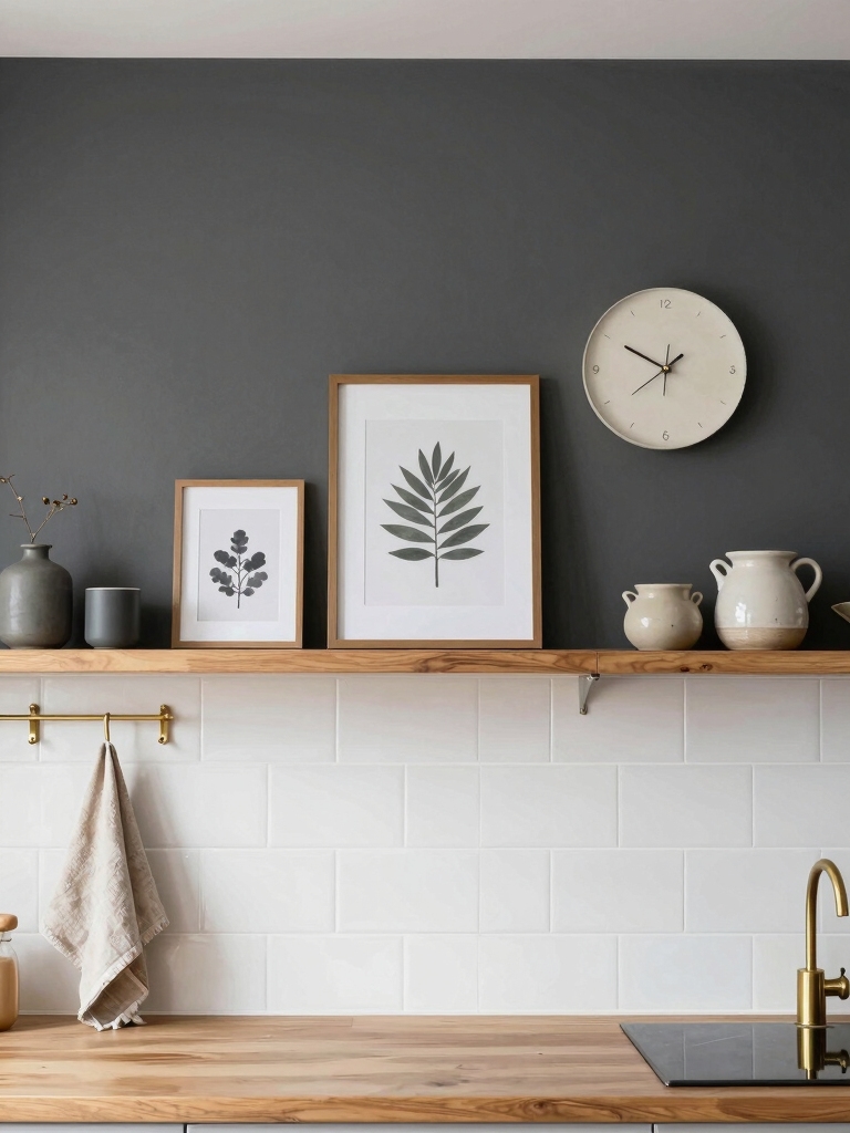 lively kitchen wall makeover