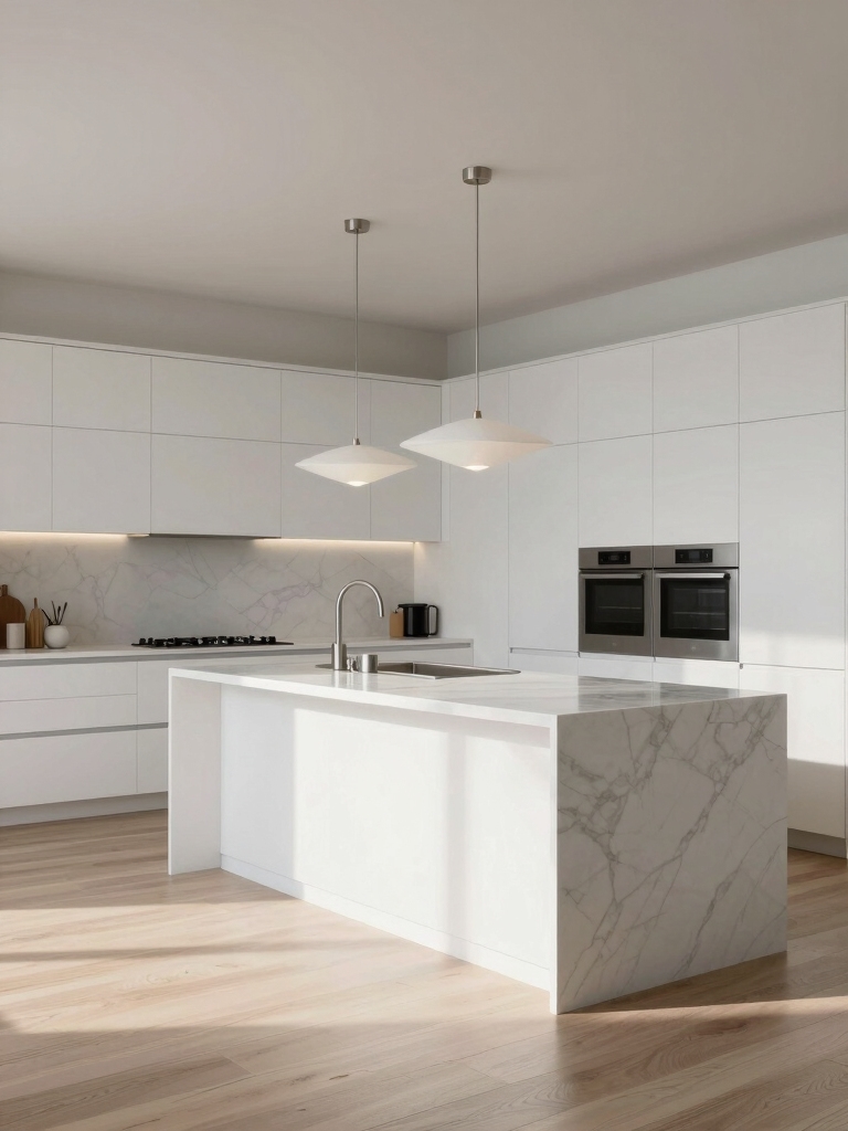 luxe kitchen island design