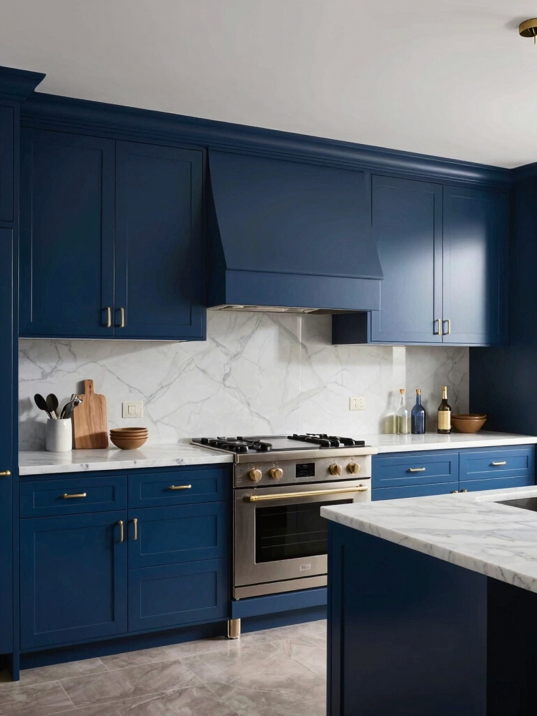 luxurious blue kitchen inspiration