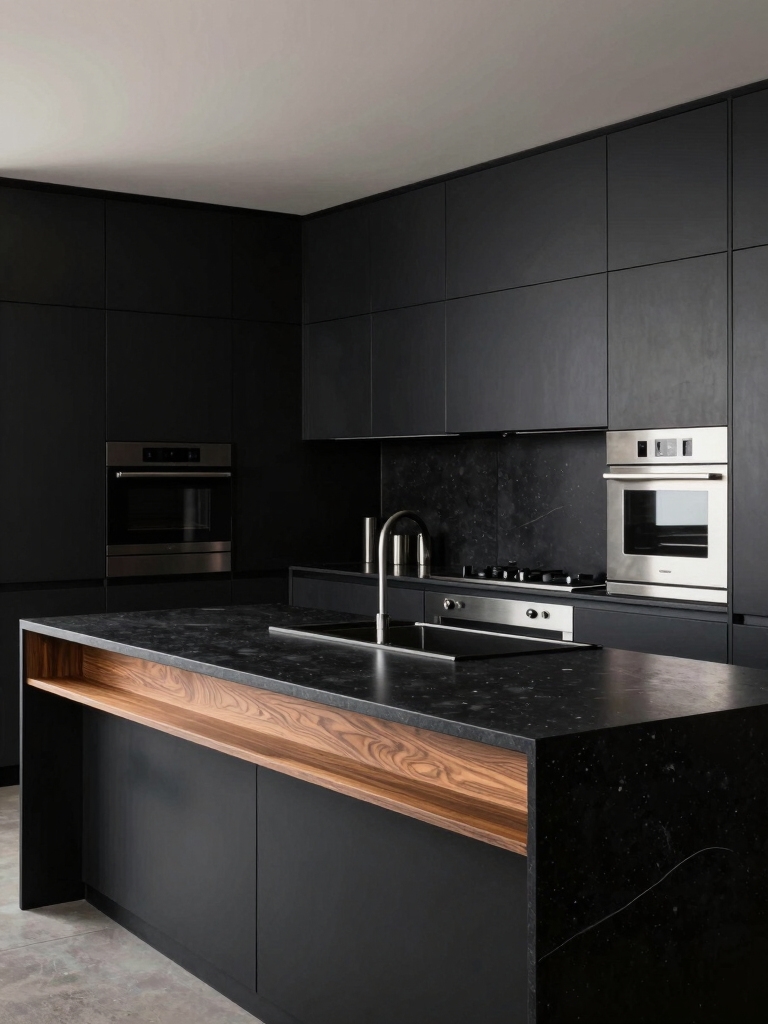 luxury black kitchen designs