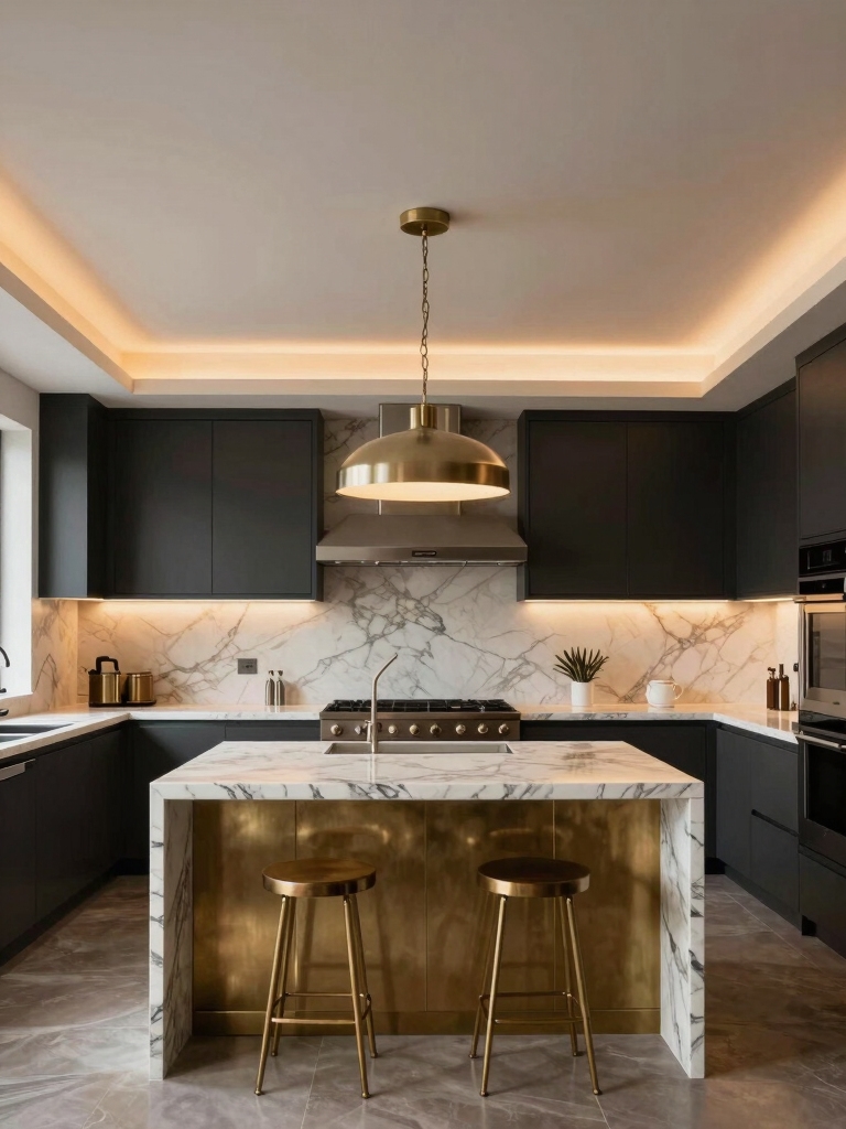 mood boosting kitchen lighting