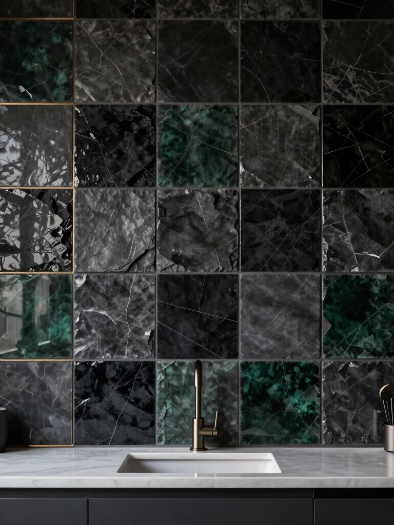 moody dramatic kitchen aesthetics