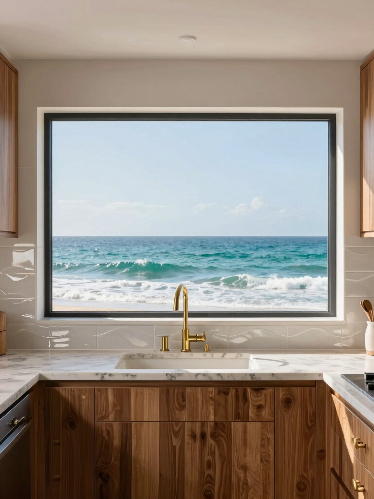 ocean inspired kitchen tranquility