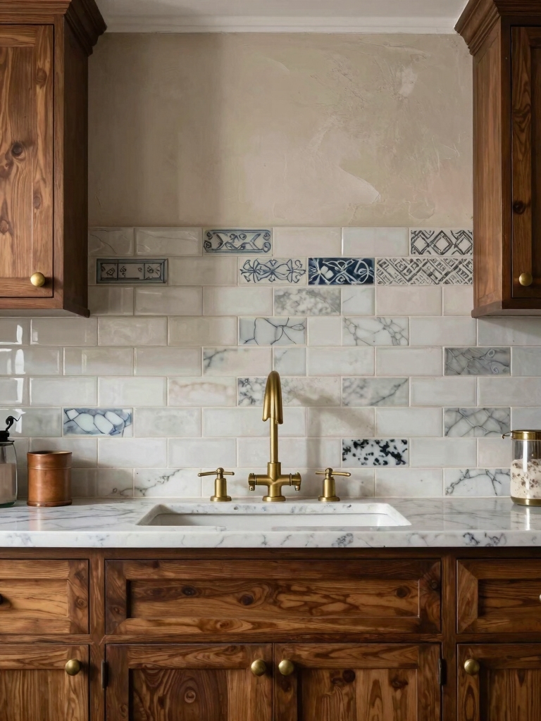 old world elegance backsplashes