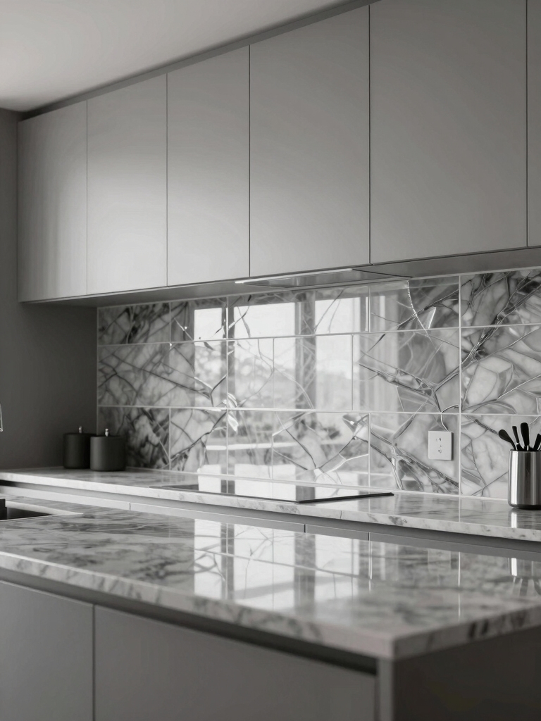 reflective elegance for kitchens