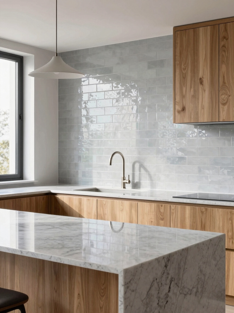 reflective glass tile elegance