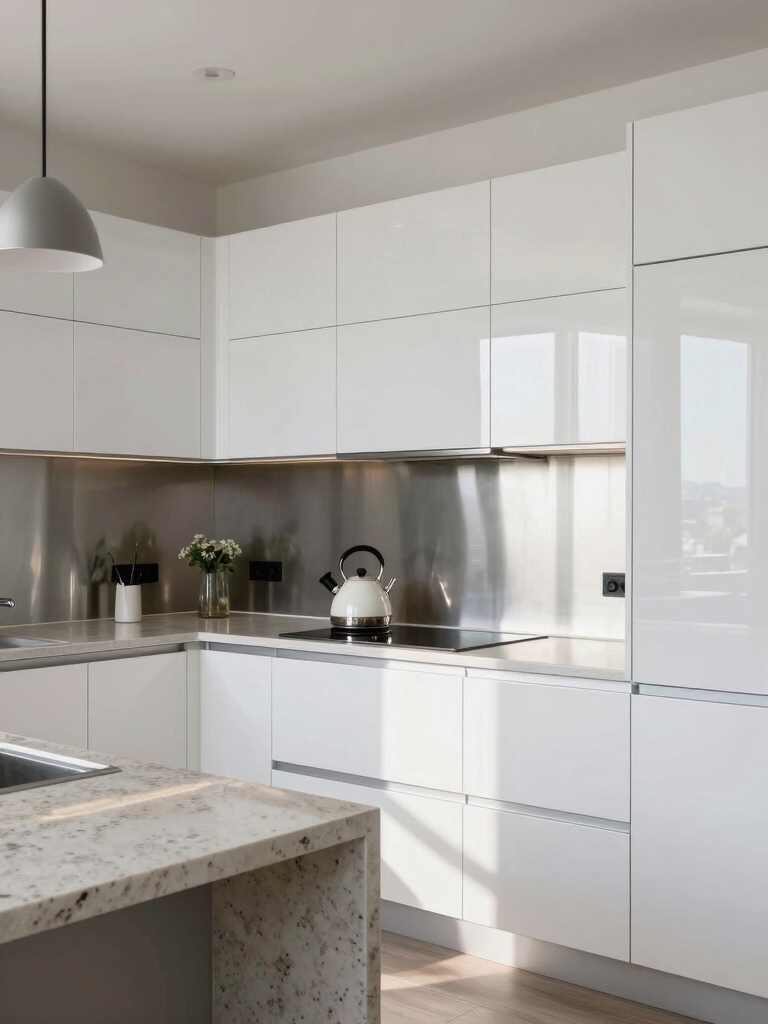 reflective surfaces enhance brightness