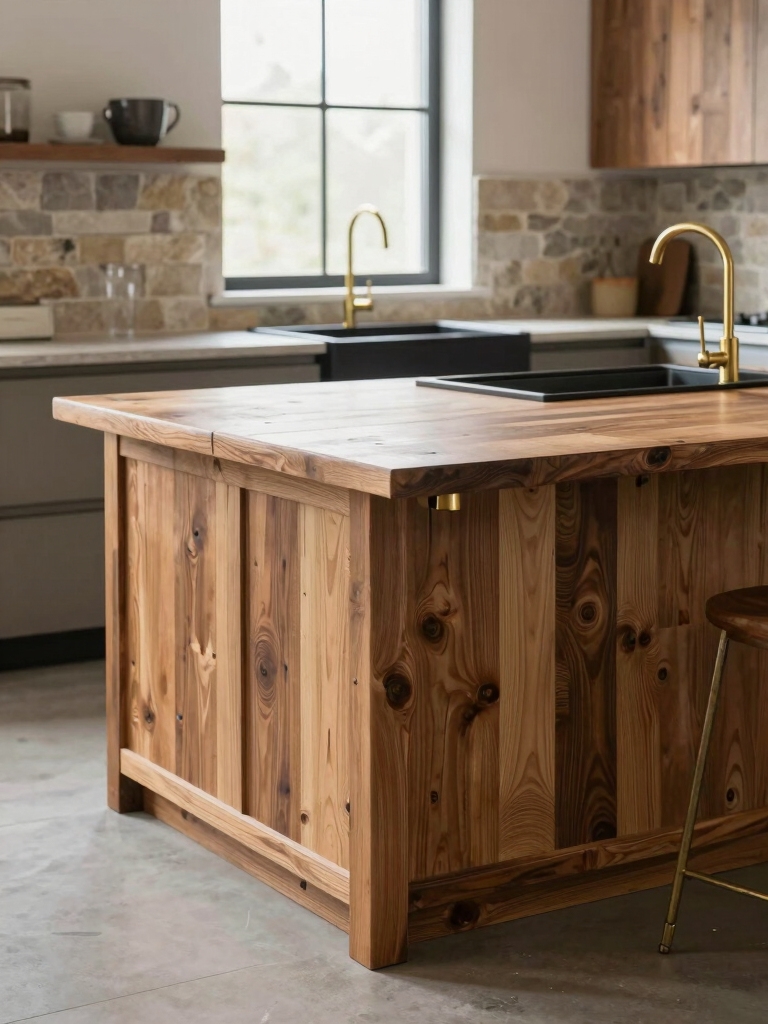 repurposed furniture as islands