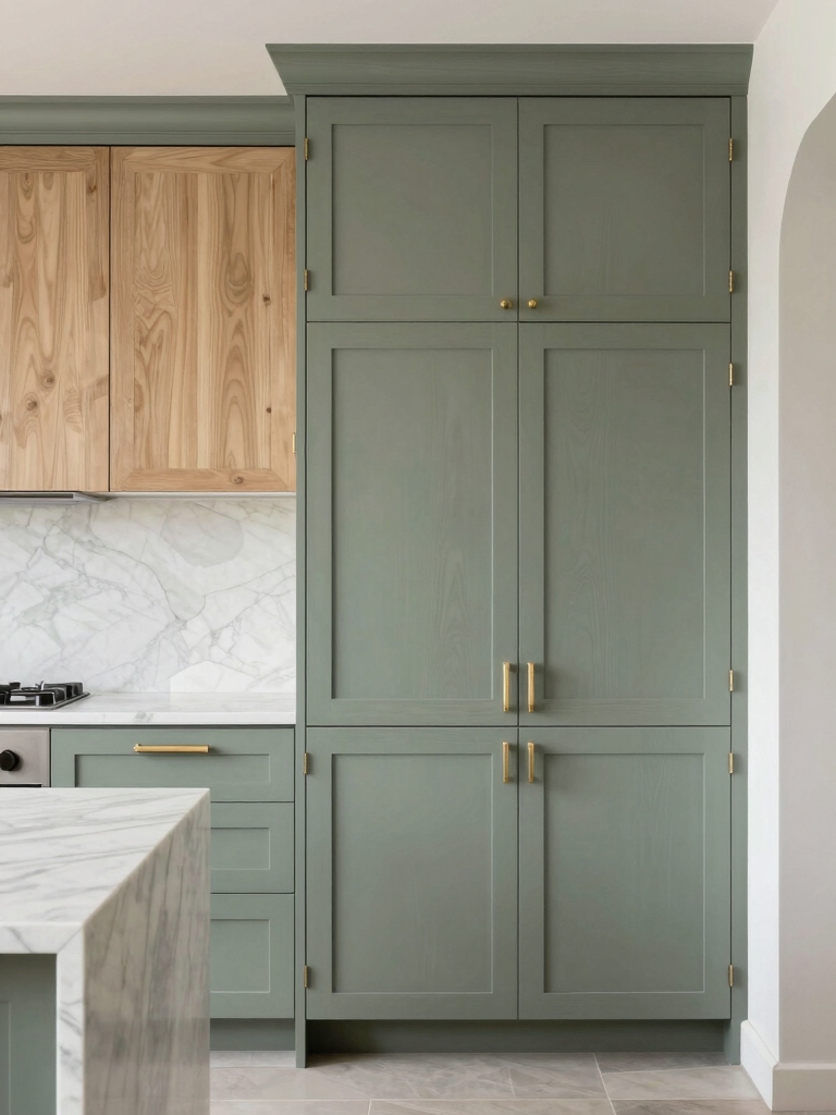 sage kitchen material harmony