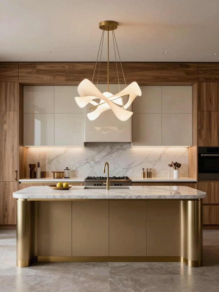 sculptural lighting for elegance