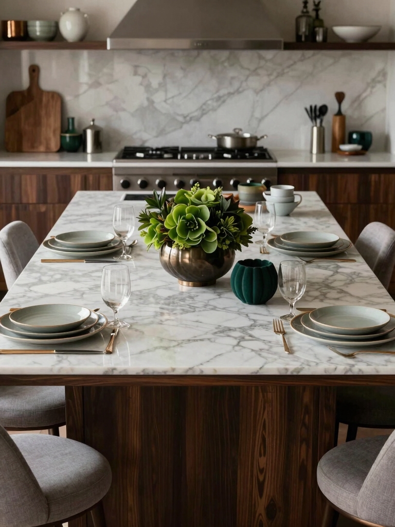 seasonal kitchen island decor