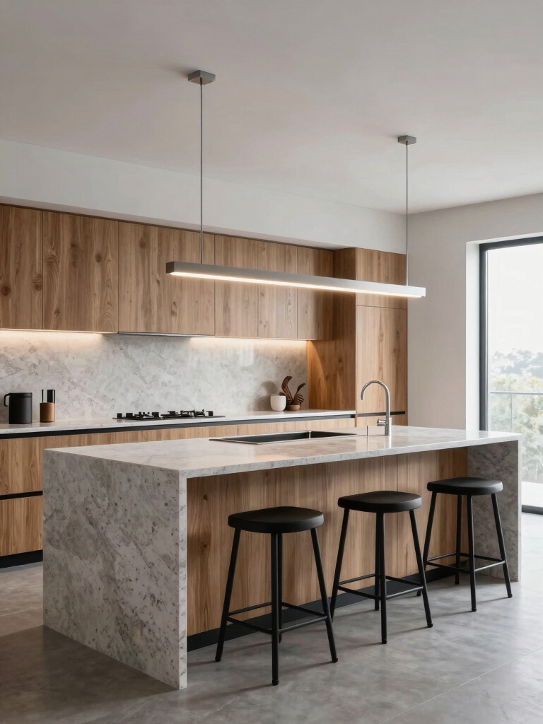 sleek lines balanced lighting