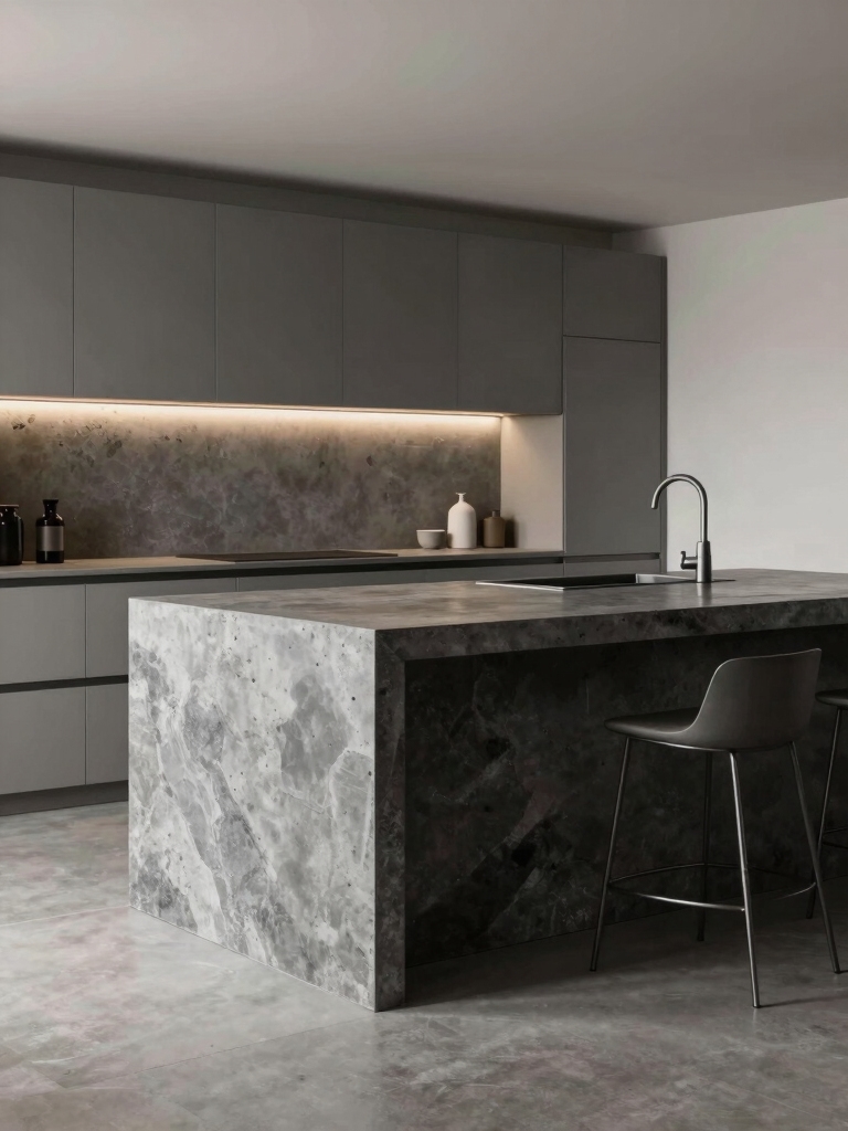 sleek minimalist kitchen elegance